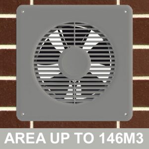 DC Underfloor Ventilation Fan - White
